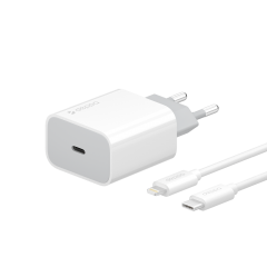 СЗУ Deppa с кабелем USB-C – Lightning MFI