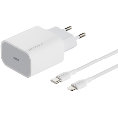 Зарядное устройство Breaking WC08 USB-C 20W с кабелем USB-C - Lightning