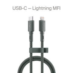 Кабель Commo USB-C - Lightning MFI, 1.2м