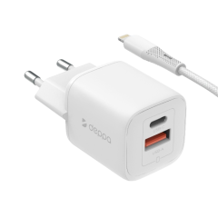 СЗУ Deppa USB/USB-C 20Вт с кабелем USB-C/Lightning