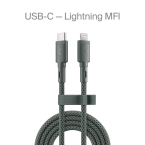 Кабель Commo USB-C - Lightning MFI, 2.2м