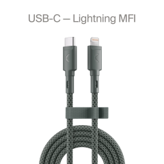 Кабель Commo USB-C - Lightning MFI, 2.2м