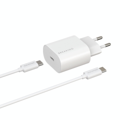 СЗУ Breaking USB-C 25 Вт с кабелем USB-C - USB-C